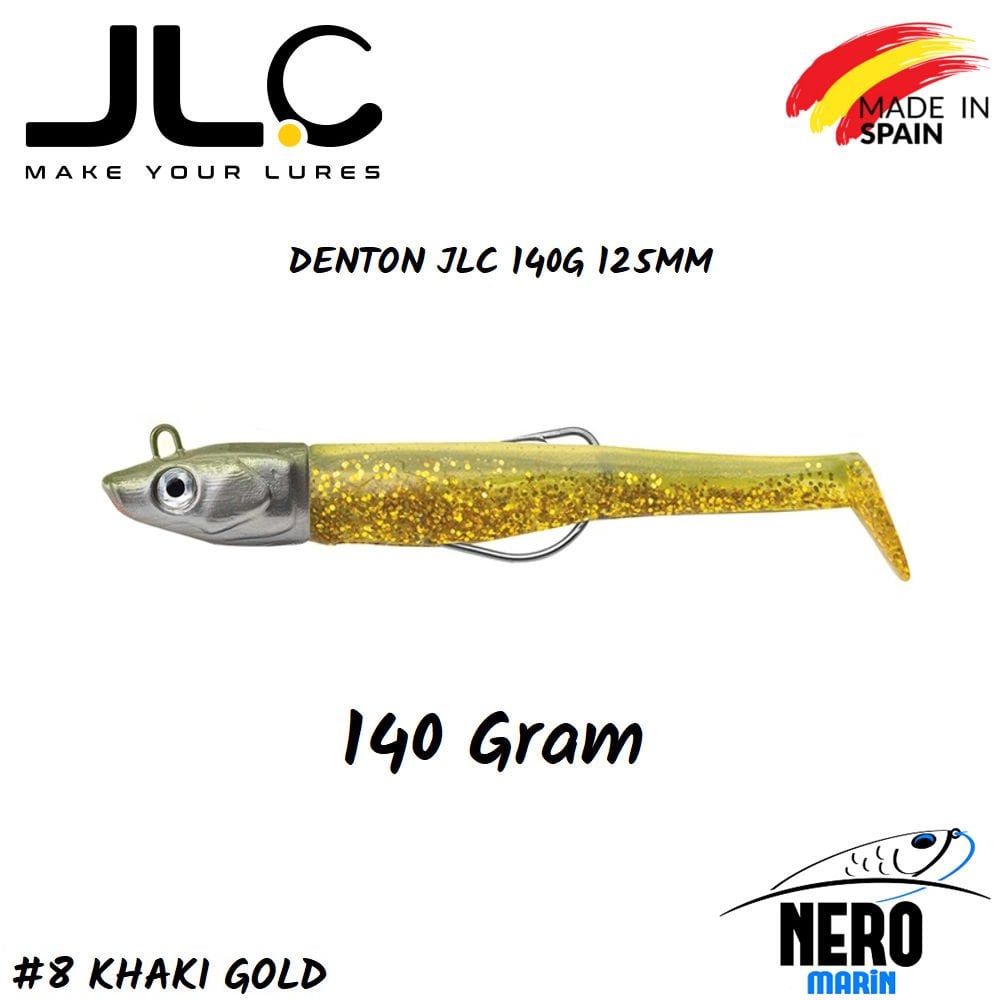JLC Denton Silikon Balık 140gr. Kafa 125mm Vücut #8 Khaki Gold