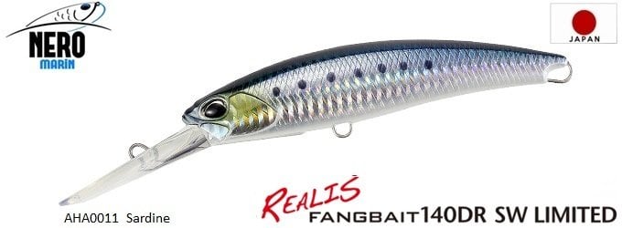Realis Fangbait 140DR SW AHA0011 / Sardine