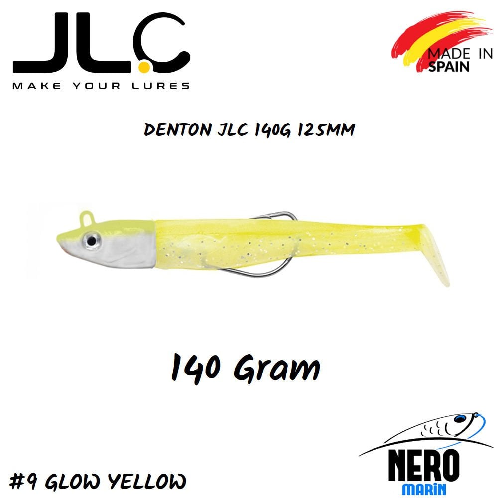 JLC Denton Silikon Balık 140gr. Kafa 125mm Vücut #9 Glow Yellow