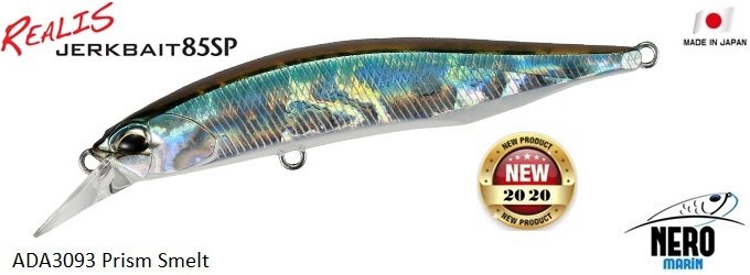 Realis Jerkbait 85SP ADA3093 Prism Smelt