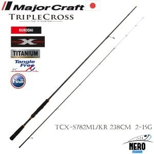 MC New Triple Cross TCX-S782ML/KR Kurodai Light Game Kamış 238cm 2-15g