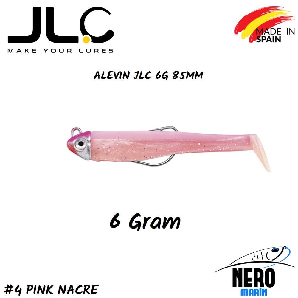 JLC Alevin Silikon Balık 6gr. Kafa 85mm Vücut #4 Pink Nacre
