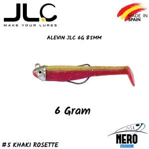 JLC Alevin Silikon Balık 6gr. Kafa 85mm Vücut #5 Khaki Rosette