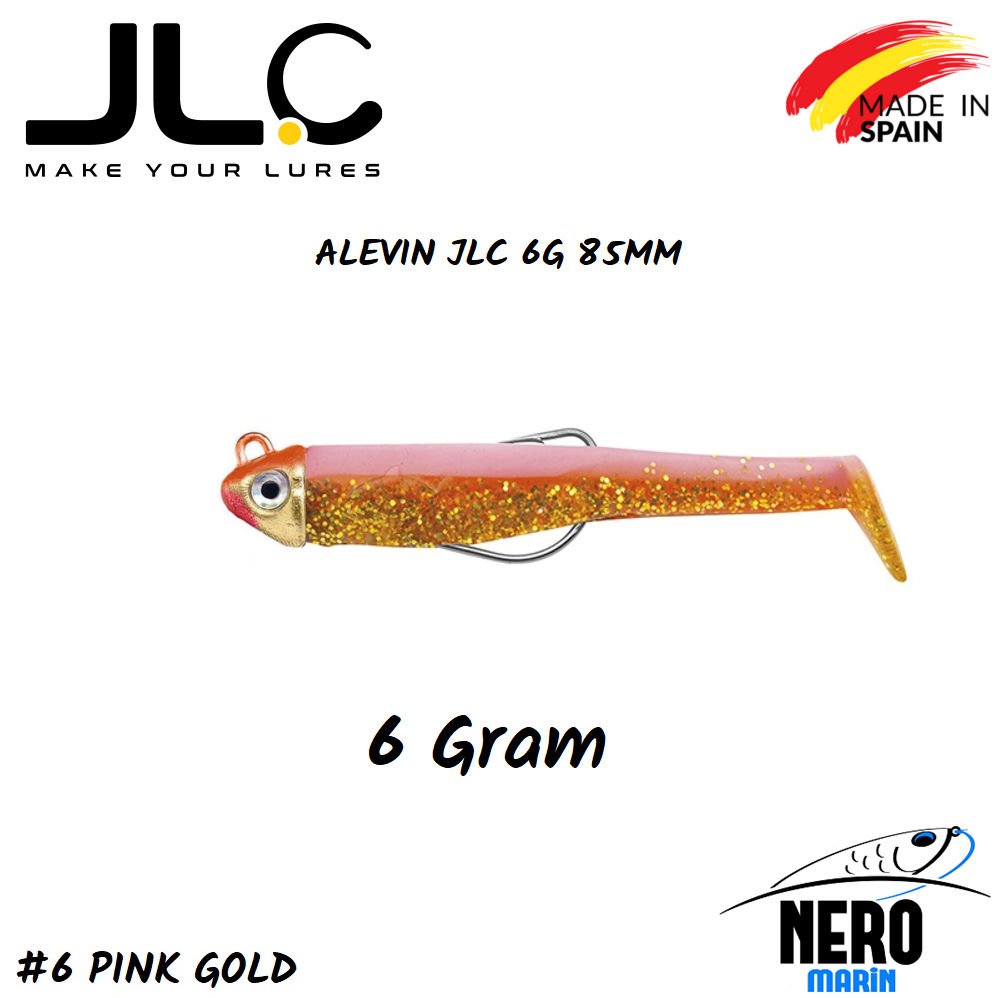 JLC Alevin Silikon Balık 6gr. Kafa 85mm Vücut #6 Pink Gold