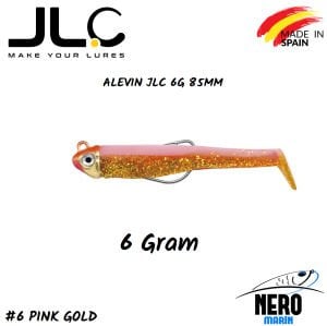JLC Alevin Silikon Balık 6gr. Kafa 85mm Vücut #6 Pink Gold