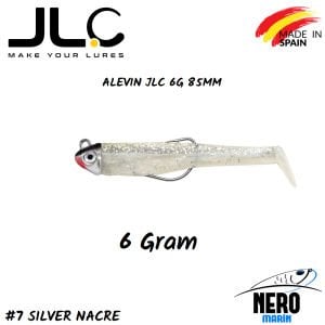 JLC Alevin Silikon Balık 6gr. Kafa 85mm Vücut #7 Silver Nacre