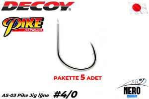Decoy AS-03 Pike Jig İğne #4/0 (5 Adet / Paket)