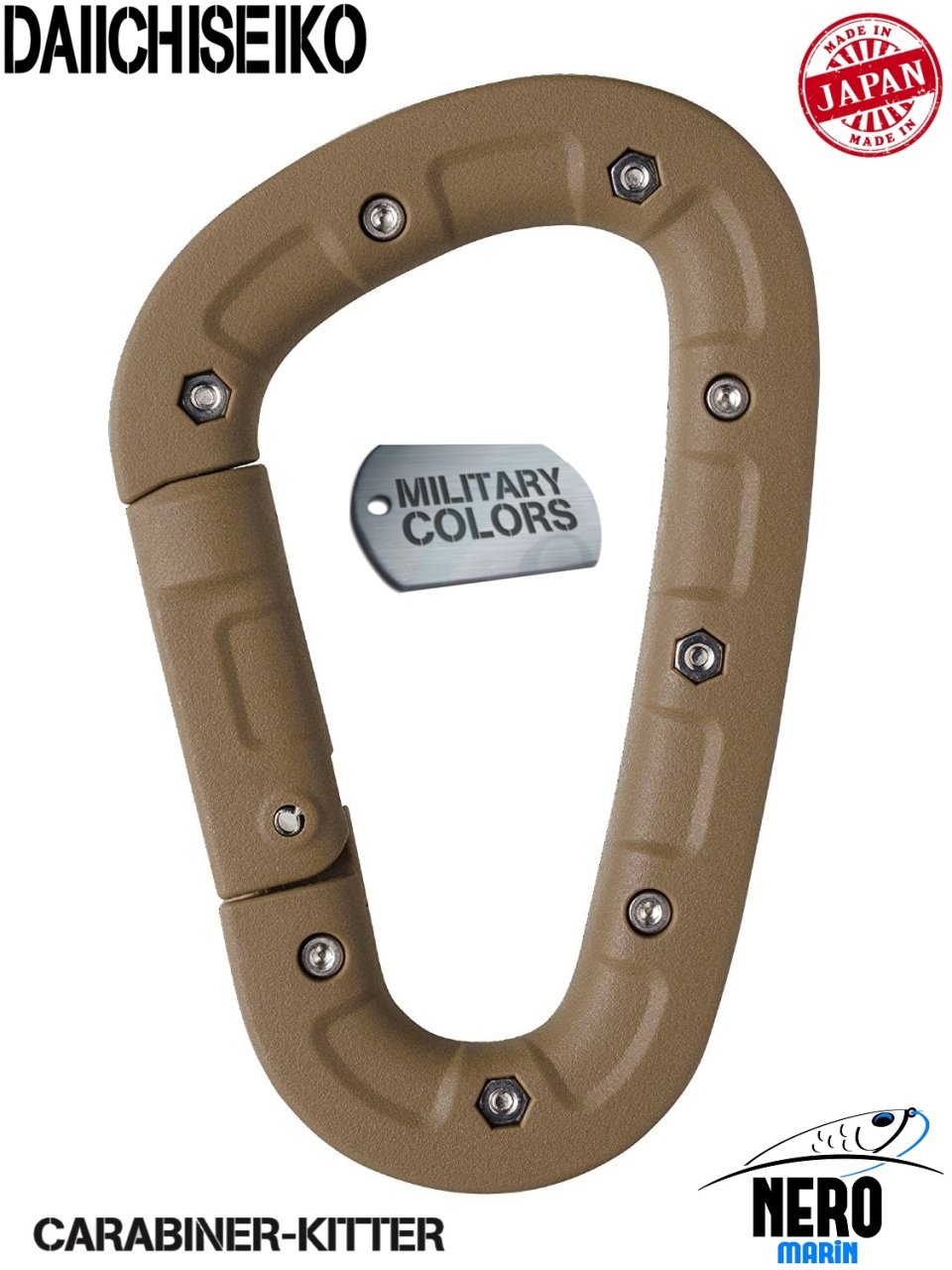 Daiichiseiko Carabiner Kitter Dark Earth