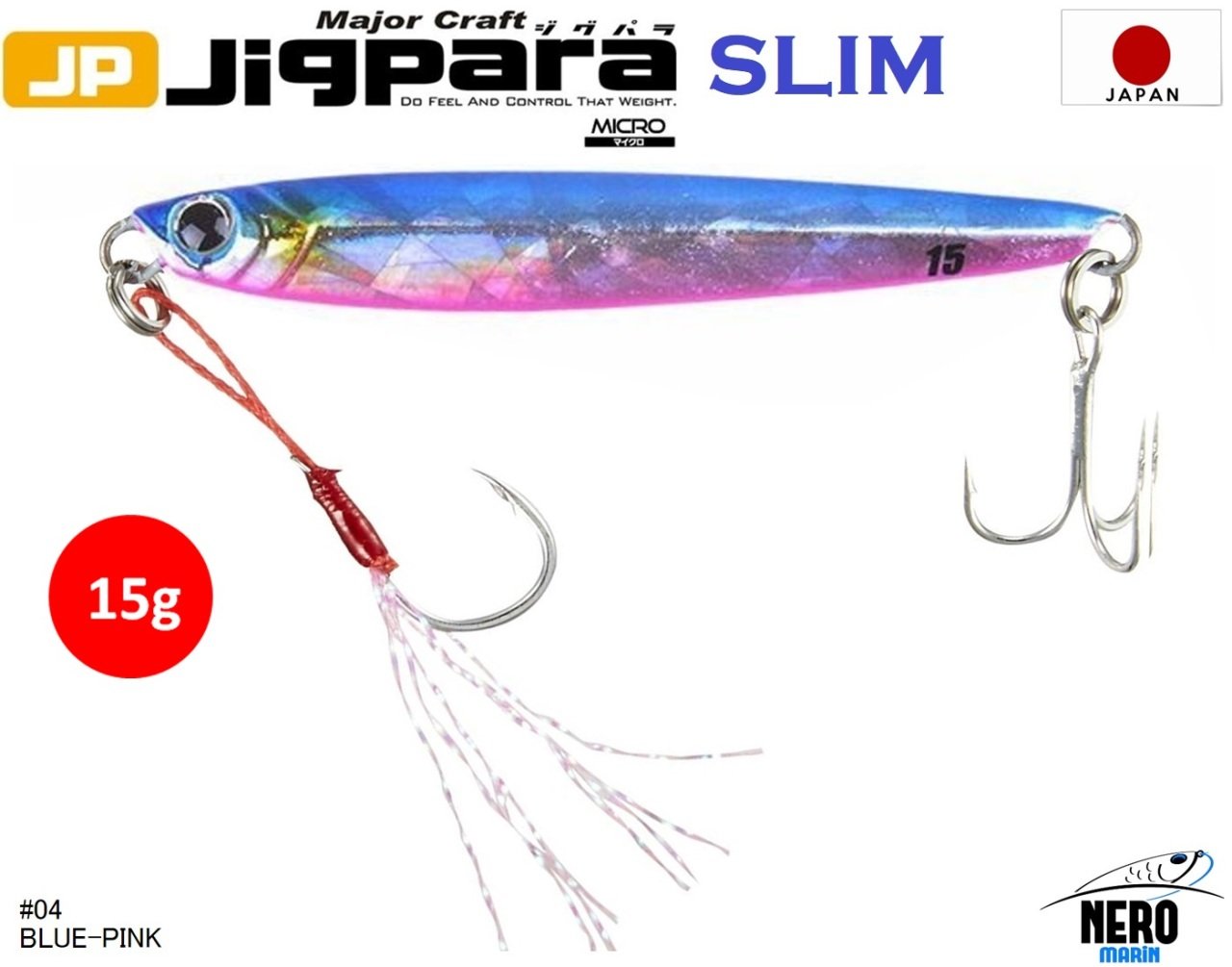 MC Jigpara Micro Slim JPMSL-15gr #04 Blue Pink
