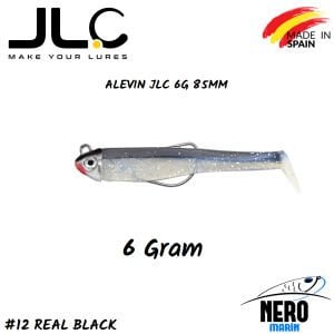 JLC Alevin Silikon Balık 6gr. Kafa 85mm Vücut #12 Real Black