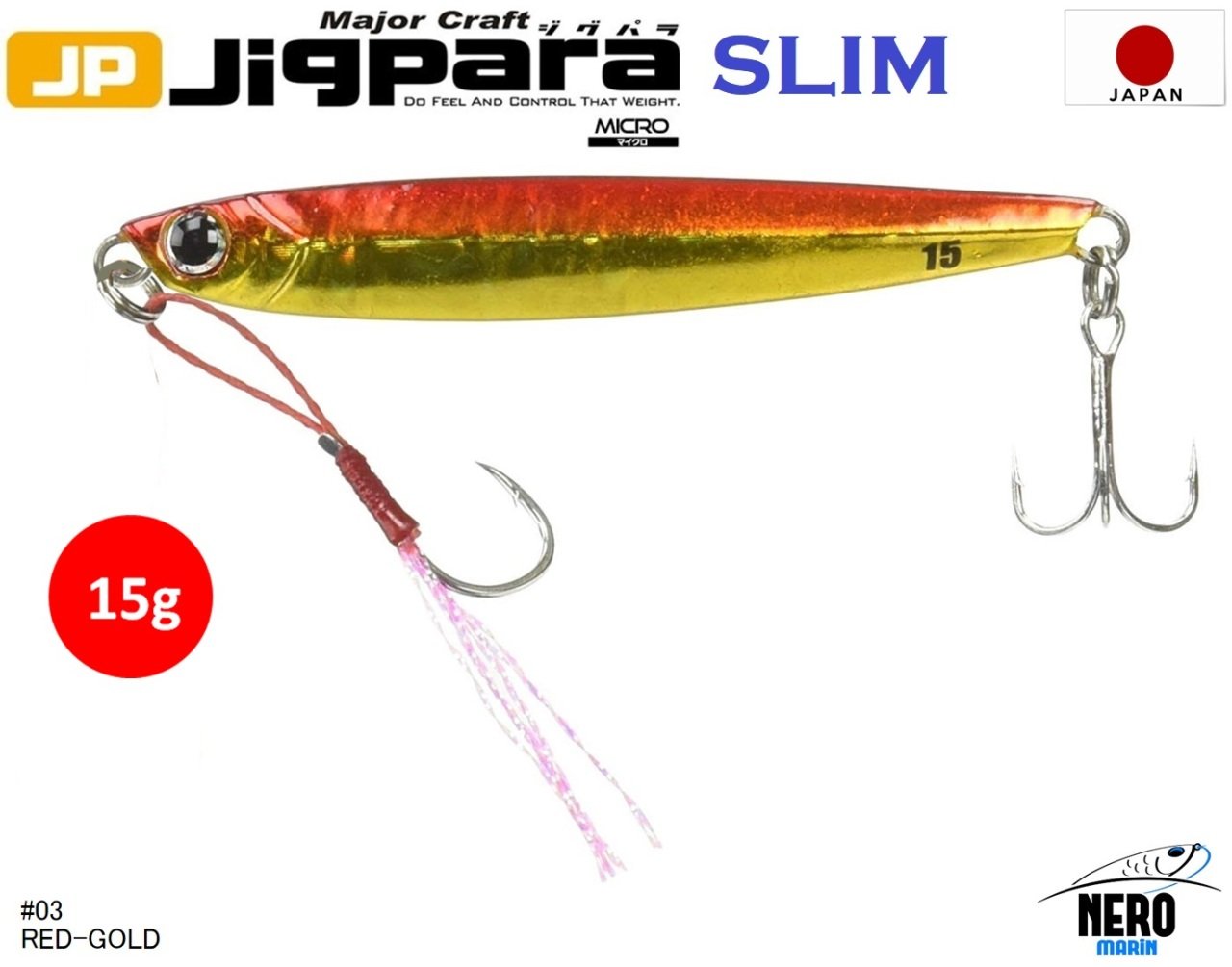 MC Jigpara Micro Slim JPMSL-15gr #03 Red Gold