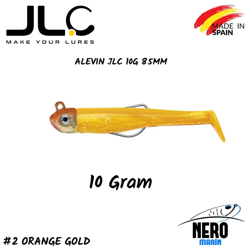 JLC Alevin Silikon Balık 10gr. Kafa 85mm Vücut #2 Orange Gold