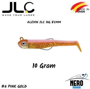 JLC Alevin Silikon Balık 10gr. Kafa 85mm Vücut #6 Pink Gold