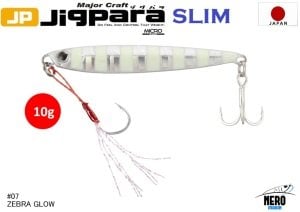 MC Jigpara Micro Slim JPMSL-10gr #07 Zebra Glow