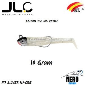 JLC Alevin Silikon Balık 10gr. Kafa 85mm Vücut #7 Silver Nacre