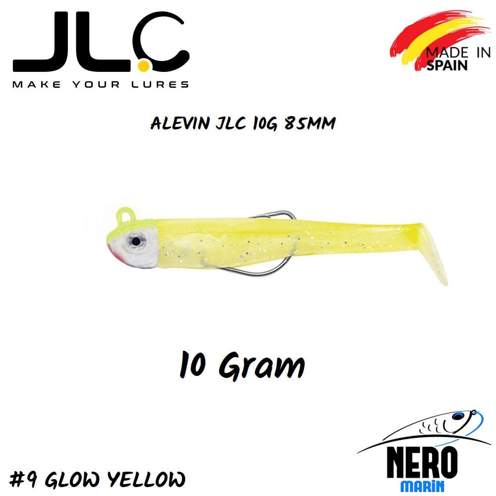 JLC Alevin Silikon Balık 10gr. Kafa 85mm Vücut #9 Glow Yellow
