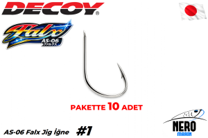 Decoy AS-06 Falx Jig İğne #1 (10 Adet / Paket)