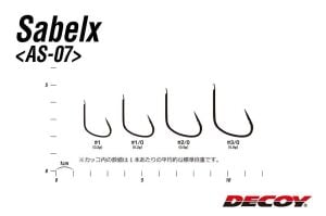 Decoy AS-07 Sabelx Jig İğne #1/0 (9 Adet / Paket)