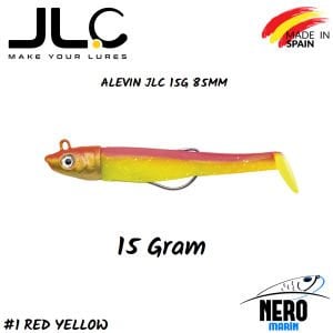 JLC Alevin Silikon Balık 15gr. Kafa 85mm Vücut #1 Red Yellow