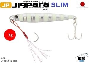 MC Jigpara Micro Slim JPMSL-7gr #07 Zebra Glow