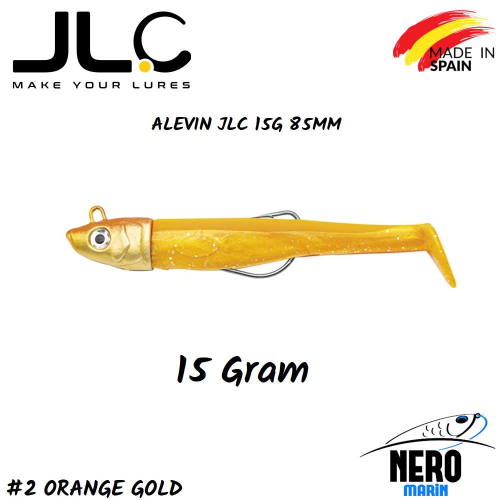 JLC Alevin Silikon Balık 15gr. Kafa 85mm Vücut #2 Orange Gold