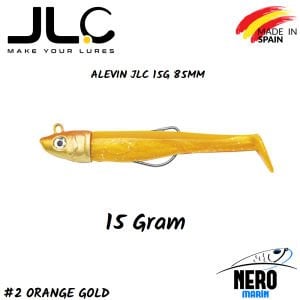 JLC Alevin Silikon Balık 15gr. Kafa 85mm Vücut #2 Orange Gold