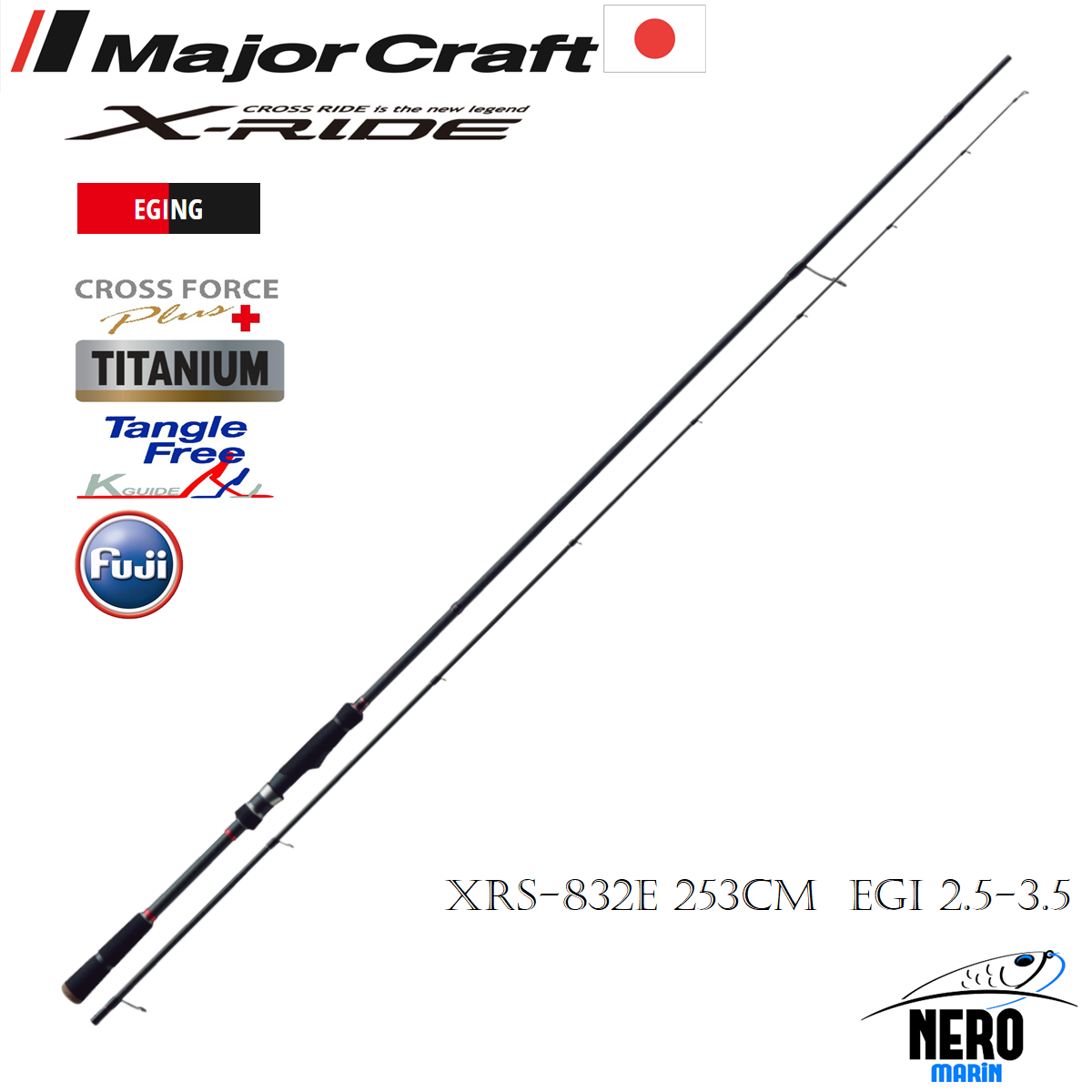 MC X-Ride XRS-832E Eging Spin Kamış  253cm  EGI 2.5-3.5