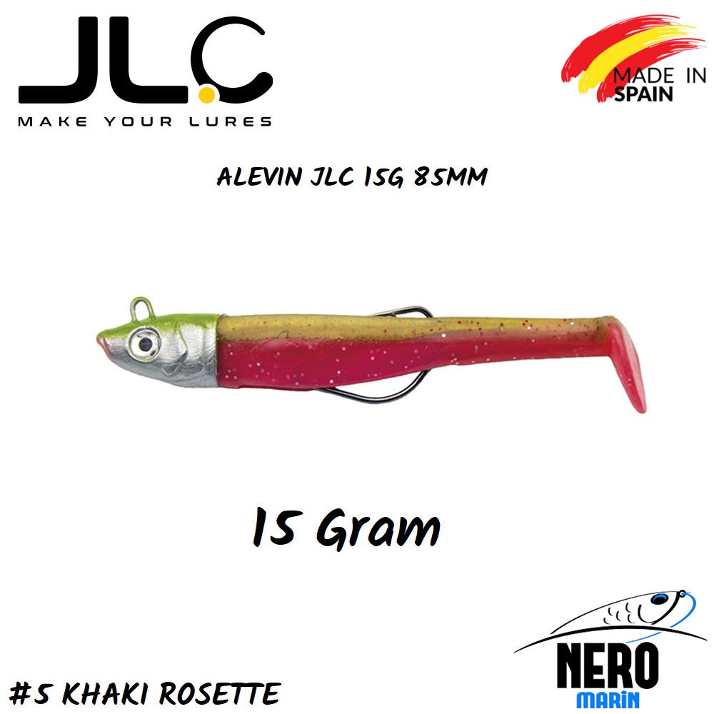JLC Alevin Silikon Balık 15gr. Kafa 85mm Vücut #5 Khaki Rosette