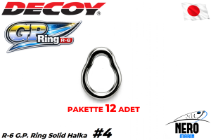 Decoy GP R-6 Solid Ring (Kapalı Halka) #4 400Lb. (12 Adet / Paket)