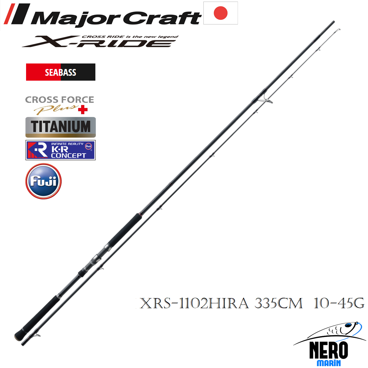 MC X-Ride XRS-1102HIRA Seabass Spin Kamış Hirasuzuki Special  335cm  10-45g