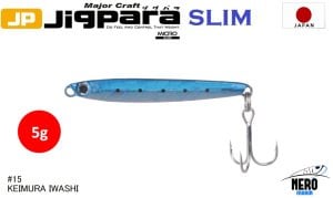 MC Jigrapa Micro Slim JPMSL-5gr #15 Keimura(UV) Iwashi