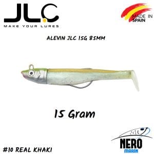 JLC Alevin Silikon Balık 15gr. Kafa 85mm Vücut #10 Real Khaki