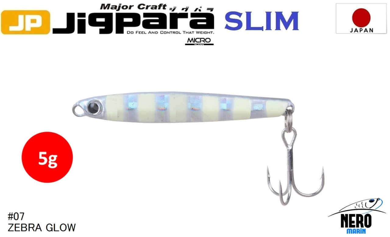 MC Jigrapa Micro Slim JPMSL-5gr #07 Zebra Glow