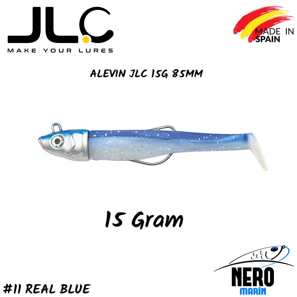 JLC Alevin Silikon Balık 15gr. Kafa 85mm Vücut #11 Real Blue