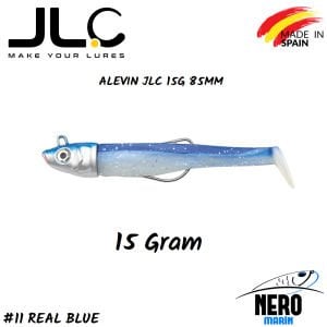 JLC Alevin Silikon Balık 15gr. Kafa 85mm Vücut #11 Real Blue