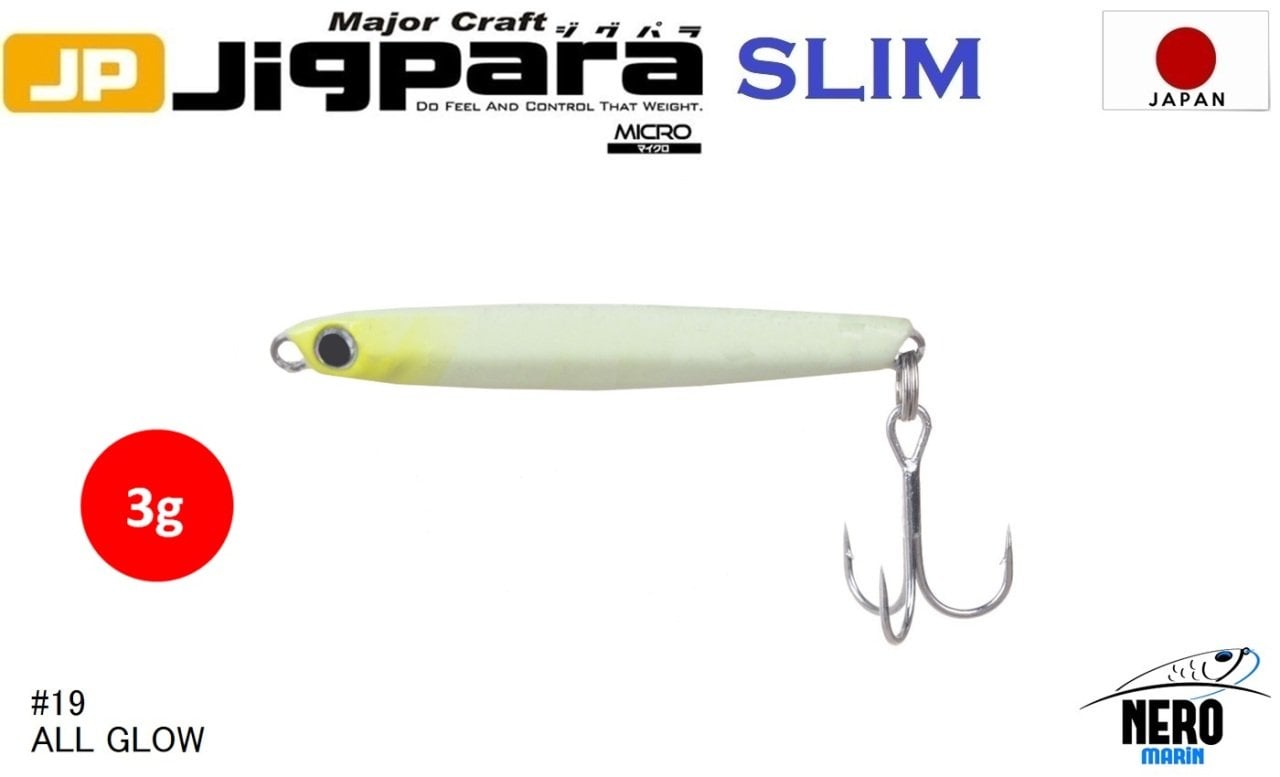 MC Jigrapa Micro Slim JPMSL-3gr #19 All Glow