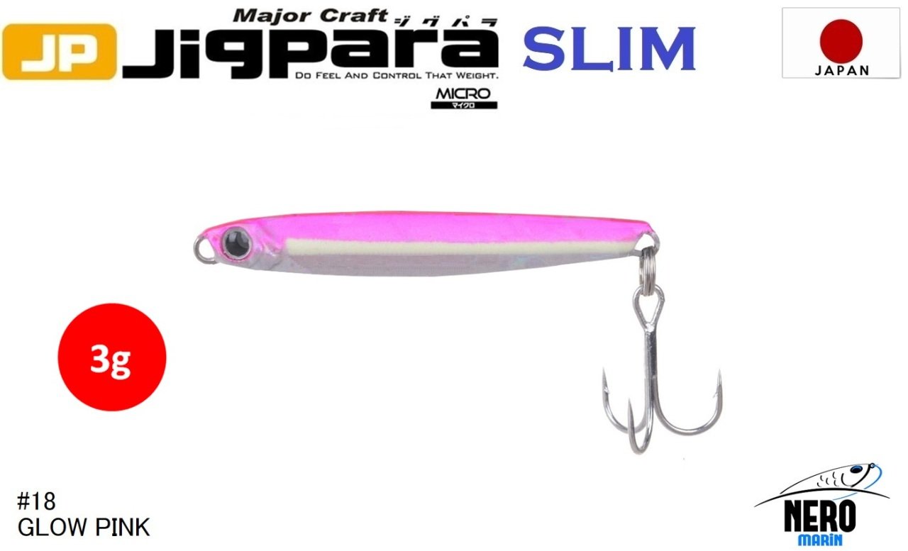 MC Jigrapa Micro Slim JPMSL-3gr #18 Glow Pink