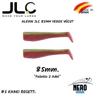 JLC Alevin Silikon Balık 85mm Yedek Vücut 2'li Paket #5 Khaki Rosette