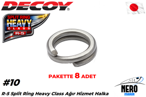 Decoy R-5 Split Ring Heavy Class Ağır Hizmet Halka #10 (8 Adet / Paket)