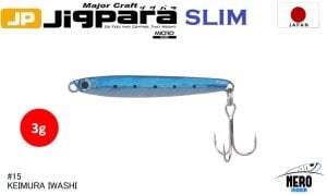 MC Jigrapa Micro Slim JPMSL-3gr #15 Keimura(UV) Iwashi