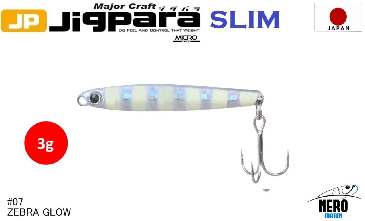 MC Jigrapa Micro Slim JPMSL-3gr #07 Zebra Glow