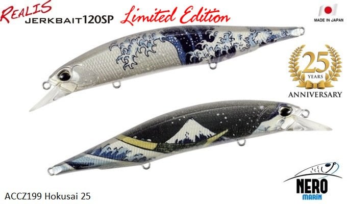 Realis Jerkbait 120SP ACCZ199 Hokusai 25 25.yıl Limited Seri