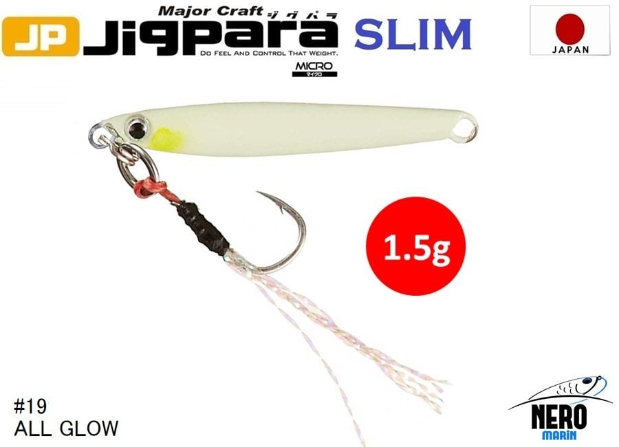 MC Jigrapa Micro Slim JPMSL-1.5gr #19 All Glow