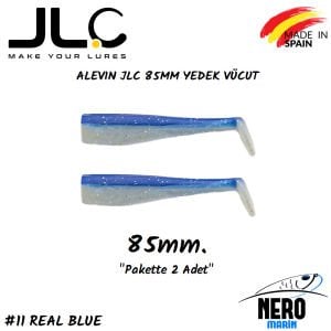 JLC Alevin Silikon Balık 85mm Yedek Vücut 2'li Paket #11 Real Blue