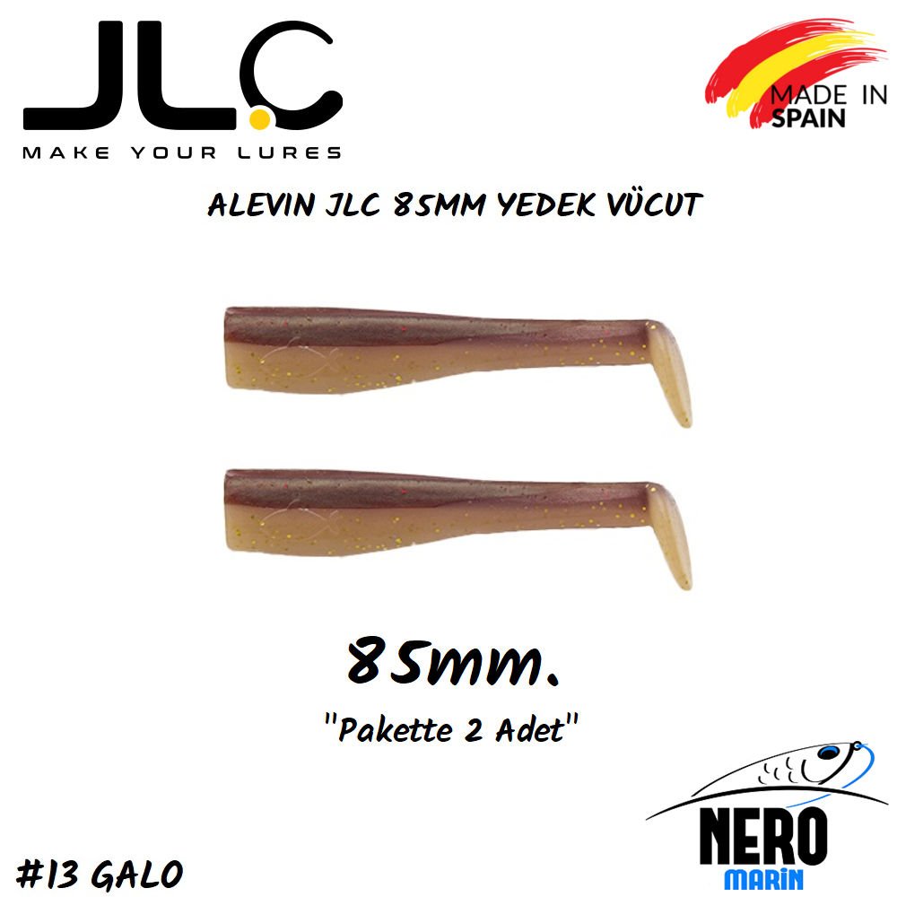 JLC Alevin Silikon Balık 85mm Yedek Vücut 2'li Paket #13 Galo