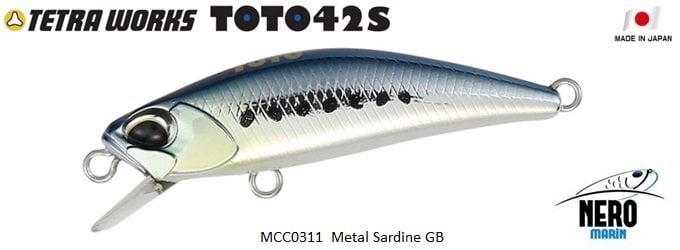 Tetra Works Toto 42S  MCC0311 / Metal Sardine GB