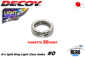 Decoy R-4 Split Ring Light Class Halka #0 15Lb. (20 Adet / Paket)
