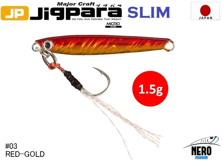 MC Jigrapa Micro Slim JPMSL-1.5gr #03 Red Gold