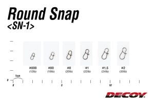 Decoy SN-1 Round Snap Klips #2 (13 Adet / Paket)