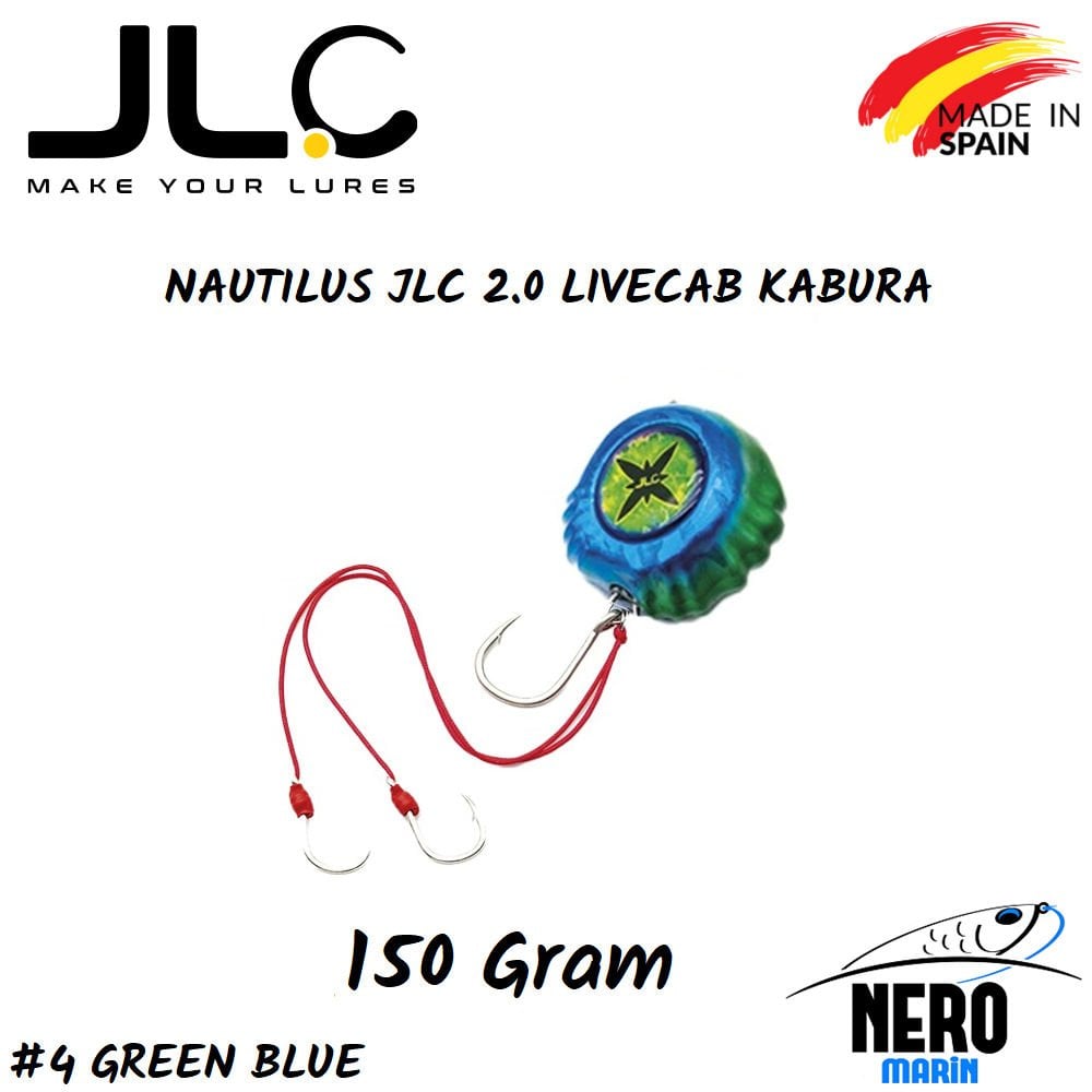 JLC Nautilus 2.0 Live Kab Canlı İçin Kabura 150gr. #4 Green Blue